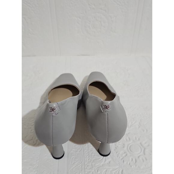 Sam Edelman Rika Leather Pump Heels Womens 10 Square Toe Grey - Picture 15 of 16